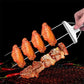 🔥 Skewers de grătar cu 3 căi🥩Furculiță semi-automată din oțel inoxidabil pentru grătar🍖