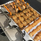 🔥 Skewers de grătar cu 3 căi🥩Furculiță semi-automată din oțel inoxidabil pentru grătar🍖
