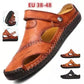 Men's Large Size Breathable Outdoor Soft Leather Sandals（Suitable for Summer）