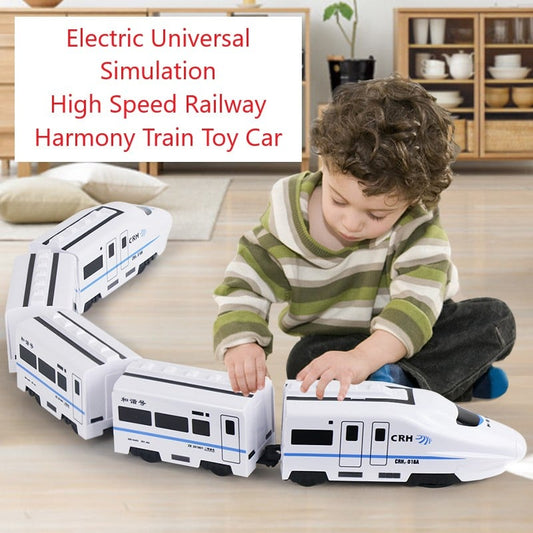 🎁Vânzare la cald 49% OFF🔥Electric Universal Simulare de mare viteză de cale ferată Harmony Train Toy