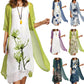 🌸 Rochie din două piese pentru femei, cu imprimeu floral
