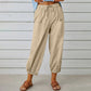 Bumbac Lin Straight Leg Wide Leg Pantaloni pentru femei