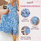 👗Rochie cu imprimeu floral și decolteu ascuțit🥰