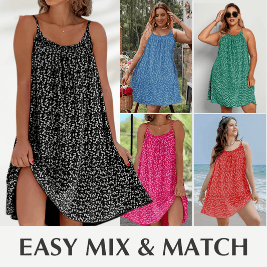 🏝️ rochie florală aerisită și lejeră
