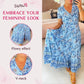 👗Rochie cu imprimeu floral și decolteu ascuțit🥰