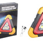 2-IN-1 Solar de urgență triunghiular Roadside lumina de avertizare