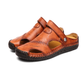 Men's Large Size Breathable Outdoor Soft Leather Sandals（Suitable for Summer）