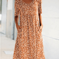 💖Rochie florală cu gât rotund