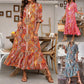 💃Rochie Boho Floral cu decolteu în V
