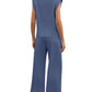 【S-2XL】💕 Top casual + pantaloni cu picioare largi