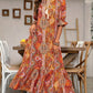 💃Rochie Boho Floral cu decolteu în V