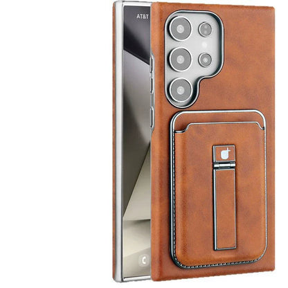 Husă magnetică ajustabilă pentru telefon cu suport și portofel pentru Samsung