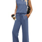 【S-2XL】💕 Top casual + pantaloni cu picioare largi