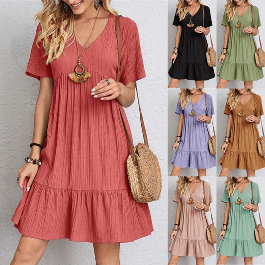 🔥Rochie de primăvară-vară din bumbac🥰💃