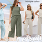 【S-2XL】💕 Top casual + pantaloni cu picioare largi