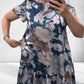 🌸Primăvara și vara moda florale rochie lungă