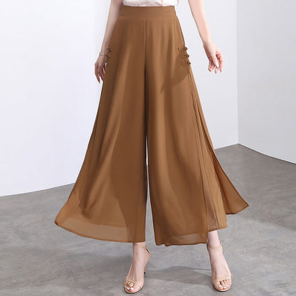 ✨Pantaloni din sifon cu picioare mai largi