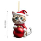 🎄10 bucăți 😻 Ornamente pentru pomul de Crăciun cu pisică. Ornamente suspendate pentru pisici