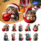 🎄10 bucăți 😻 Ornamente pentru pomul de Crăciun cu pisică. Ornamente suspendate pentru pisici