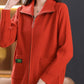 ❤️‍🔥Cardigan tricotat cu fermoar pentru femei