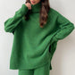📦Livrare gratuită📦Set 2 piese din tricot lejer casual pentru femei