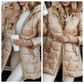 Femeii de iarnă Mid-length cald bumbac Hooded Jacket