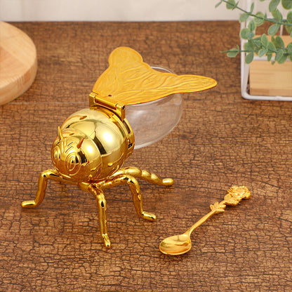 🍯Borcan de miere vintage creativ în formă de albină
