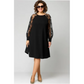 【S-4XL】👗Dantelă Patchwork rotund gât lung maneca rochie