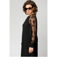 【S-4XL】👗Dantelă Patchwork rotund gât lung maneca rochie