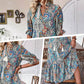 💃Rochie Boho Floral cu decolteu în V