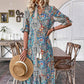 💃Rochie Boho Floral cu decolteu în V