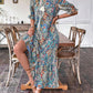 💃Rochie Boho Floral cu decolteu în V
