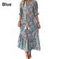 💃Rochie Boho Floral cu decolteu în V