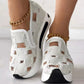 Canvas Mesh gros Bottomed Sandale pentru femei