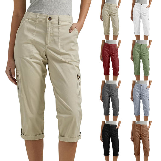 【S-2XL】💖Pantaloni scurți casual pentru femei cu buzunare multiple