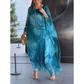 Rochie elegantă din șifon cu imprimeu marmorat