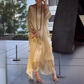 Rochie elegantă din șifon cu imprimeu marmorat