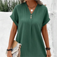 🌷Minimalist rochie de culoare solidă cu gât în V pentru femei