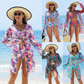 🏖️👙 Costum de baie imprimat sexy pentru femei, set de 3 piese