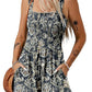 👗 Femeii fără mâneci pătrat gât Jumpsuit de vară