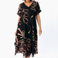 👗 Rochie vaporoasă elegantă cu decolteu în V