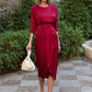 💖 Rochie de culoare solidă cu talie înaltă