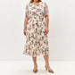 【S-4XL】💐Rochie plisată florală elegantă