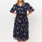 【S-4XL】💐Rochie plisată florală elegantă