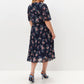 【S-4XL】💐Rochie plisată florală elegantă