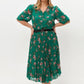【S-4XL】💐Rochie plisată florală elegantă