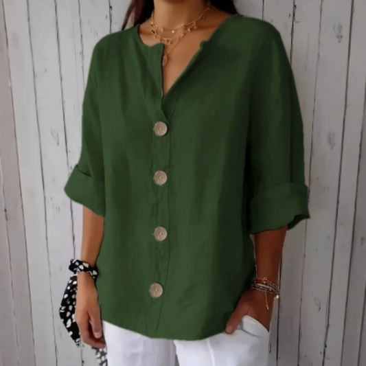 💥Timp limitat Big Sale OFF💥Femeii vrac moda buton Top