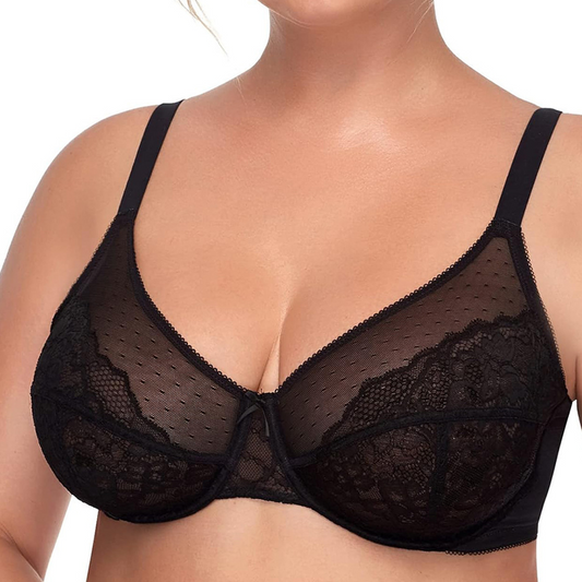 🎉 Promovarea ultimei zile💥Sutien minimal dantelă cu acoperire completă