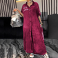 ✨Rochie lungă casual pentru femei cu guler și nasturi 🎁Livrare gratuită