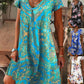 【M-3XL】🌺Rochie elegantă cu imprimare florală și gât în V